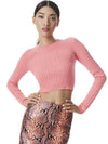 CIARA CREWNECK CROPPED PULLOVER-ALICE + OLIVIA