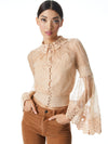 MILLIE BELLSLV CRCHT CLR TOP-ALICE + OLIVIA