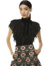 REMINGTON LACE COLLAR BLOUSE-Black-ALICE + OLIVIA