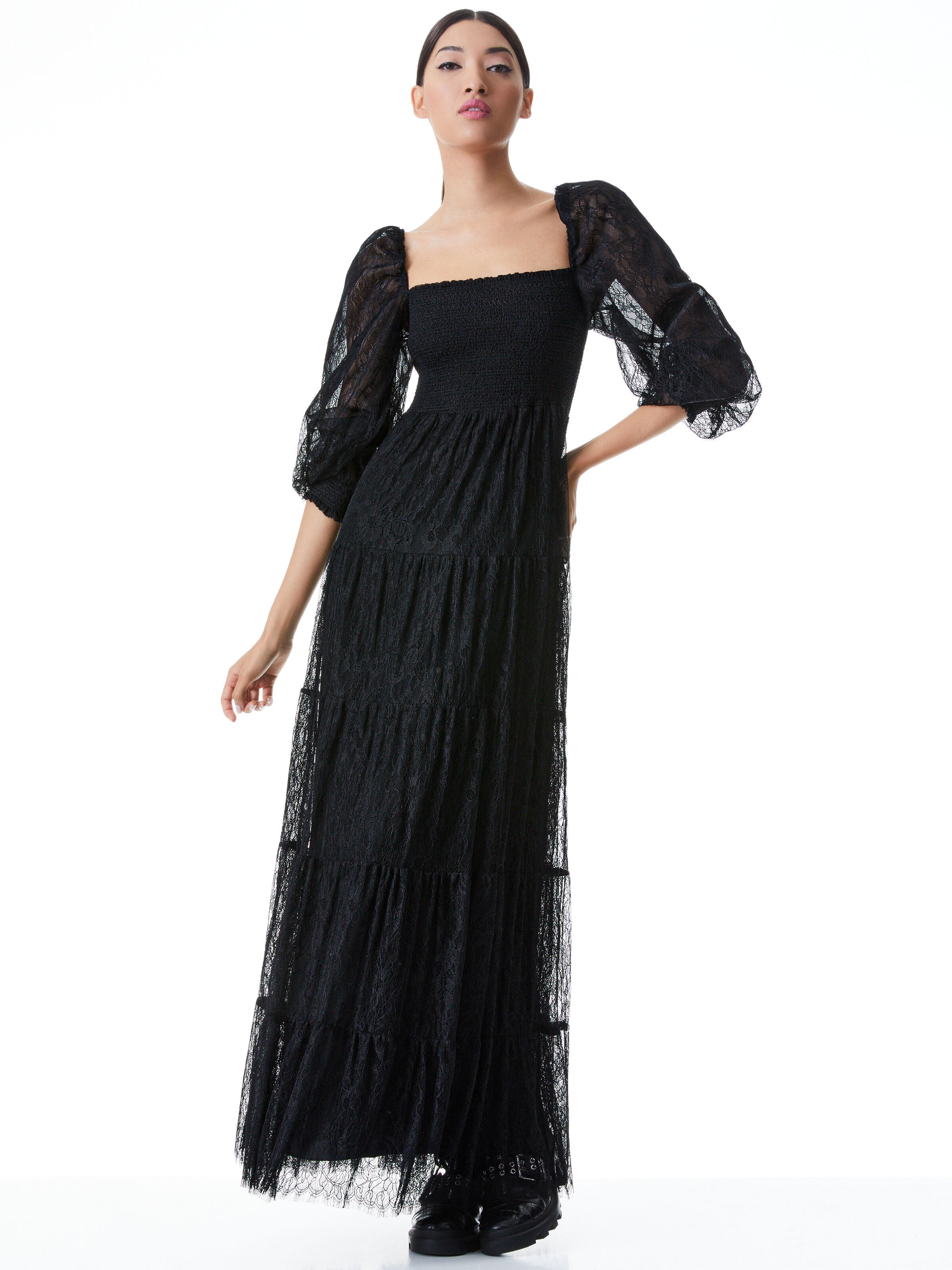 COOPER LACE MAXI DRESS-ALICE + OLIVIA