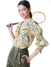 COSIMA FLORAL BUTTON DOWN BLOUSE -ALICE + OLIVIA