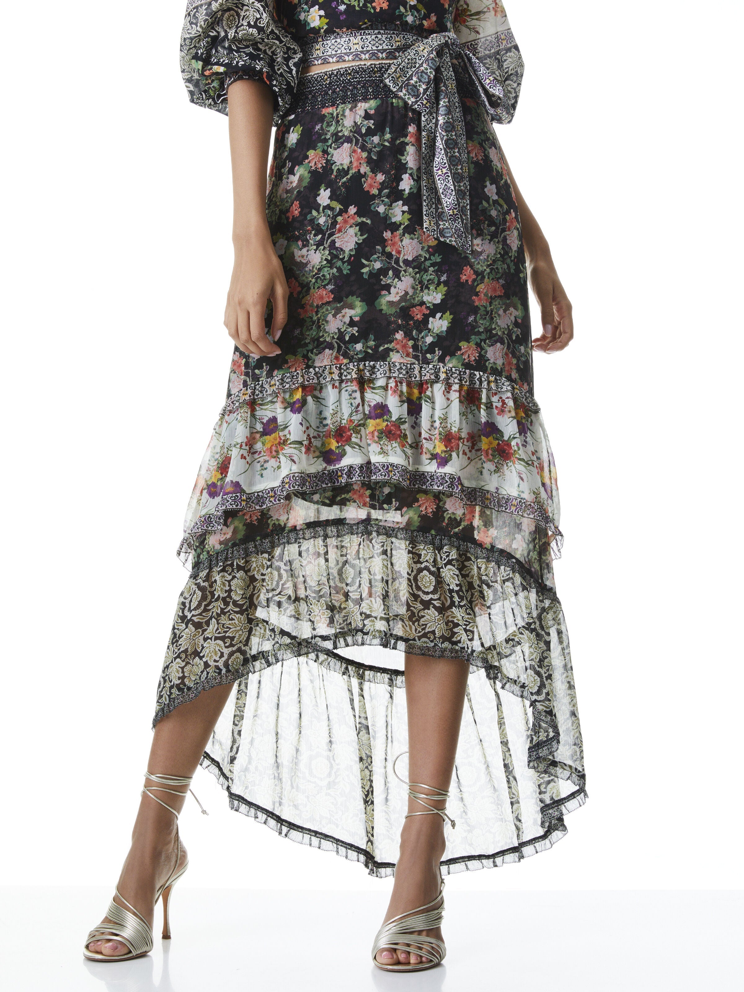 CARALIE HIGH LOW SKIRT-ALICE + OLIVIA