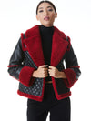 LUISANA QUILTED COMBO COAT-ALICE + OLIVIA