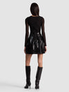 CHARA VEGAN MINI DRESS-ALICE + OLIVIA