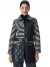 SUSAN QUILTED VEGAN LEATHER COAT-BLACK/WHITE-ALICE + OLIVIA