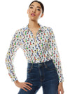 WILLA STACEFACE RAINBOW BLOUSE-ALICE + OLIVIA