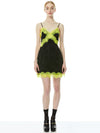 ZAIRA LACE TRIM MINI DRESS-ALICE + OLIVIA