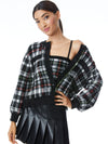 VERENA PLAID CARDIGAN-ALICE + OLIVIA