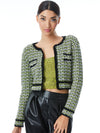 TYLER CROPPED CARDIGAN-BLACK/SOFT WHITE-ALICE + OLIVIA