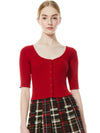 KORI BUTTON FRONT TEE-ALICE + OLIVIA