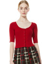 KORI BUTTON FRONT TEE-ALICE + OLIVIA
