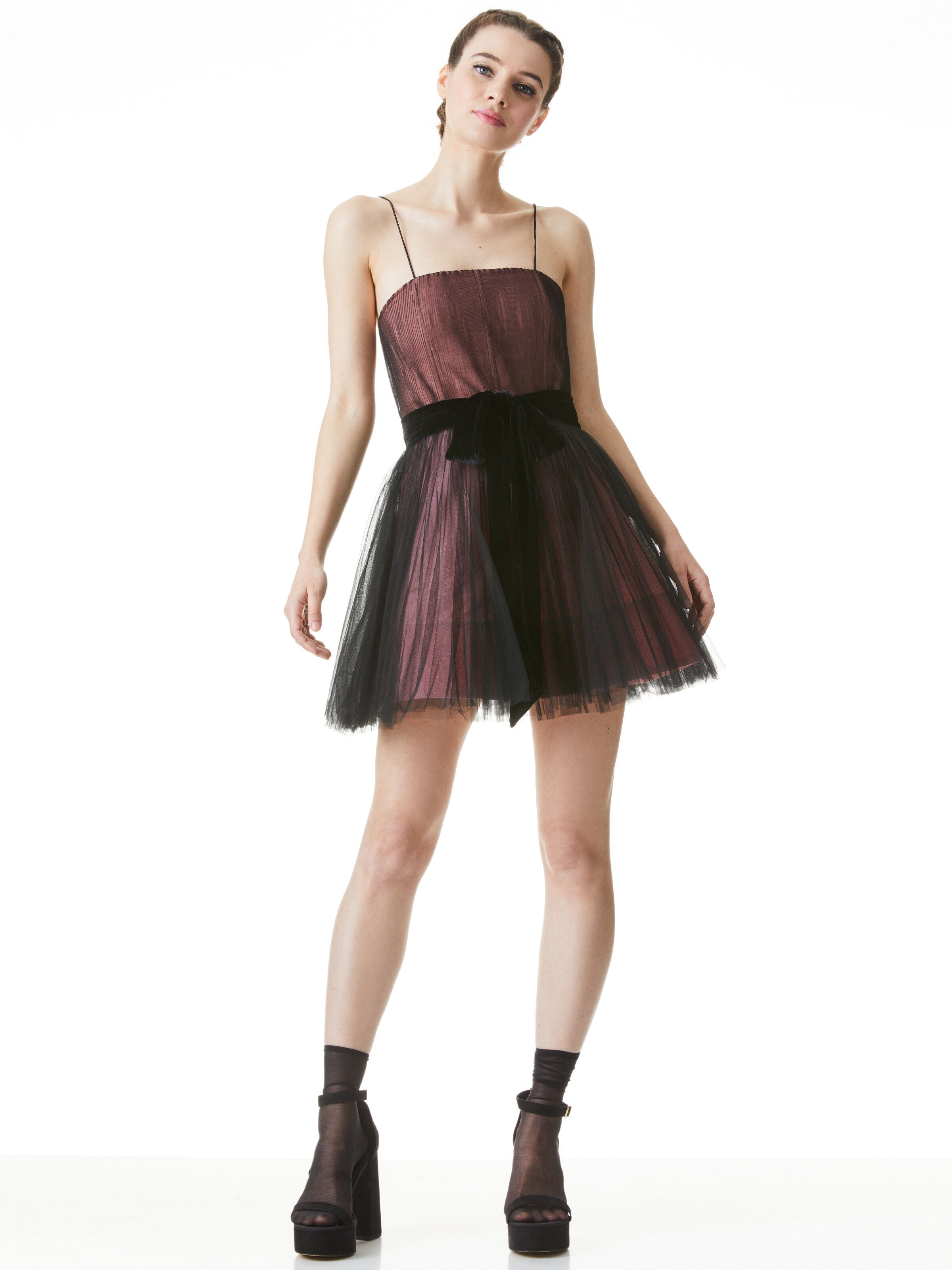 MABEL BELTED MINI DRESS-ALICE + OLIVIA