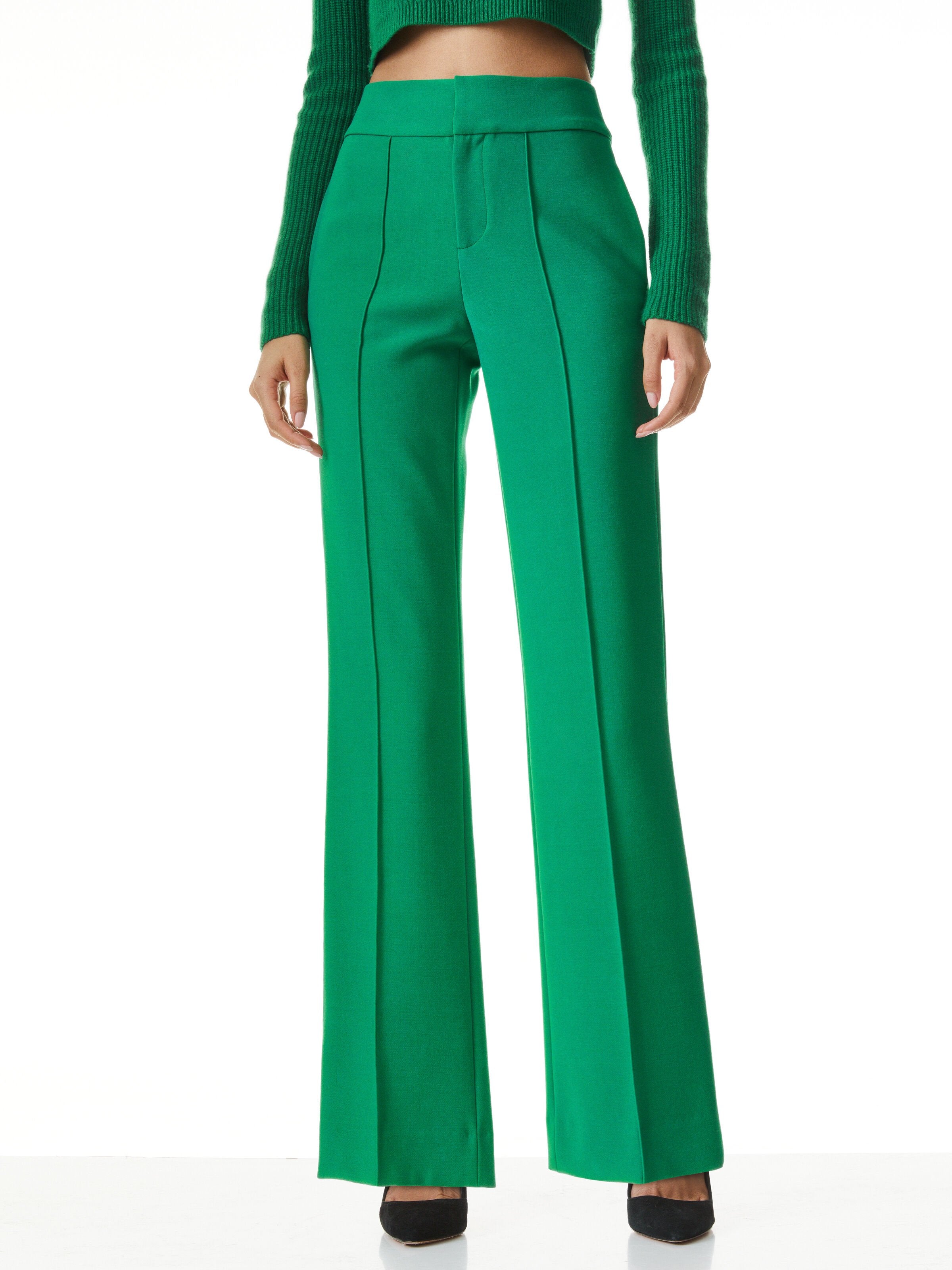 DYLAN HIGH WAISTED WIDE LEG PANT-Black-ALICE + OLIVIA