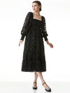 ROWEN LEOPARD MIDI DRESS-Black-ALICE + OLIVIA