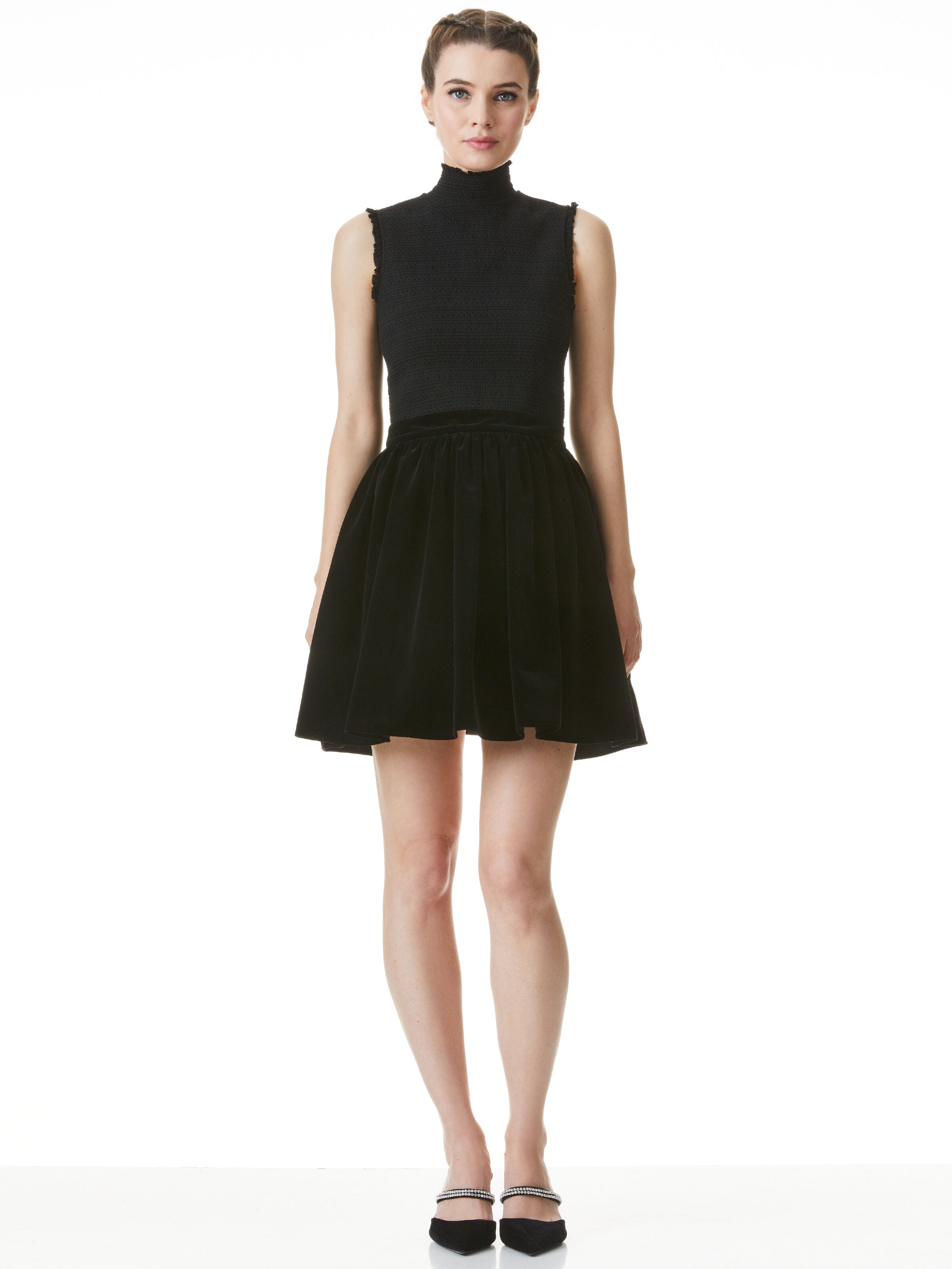 BARRETT SMOCKED MINI DRESS