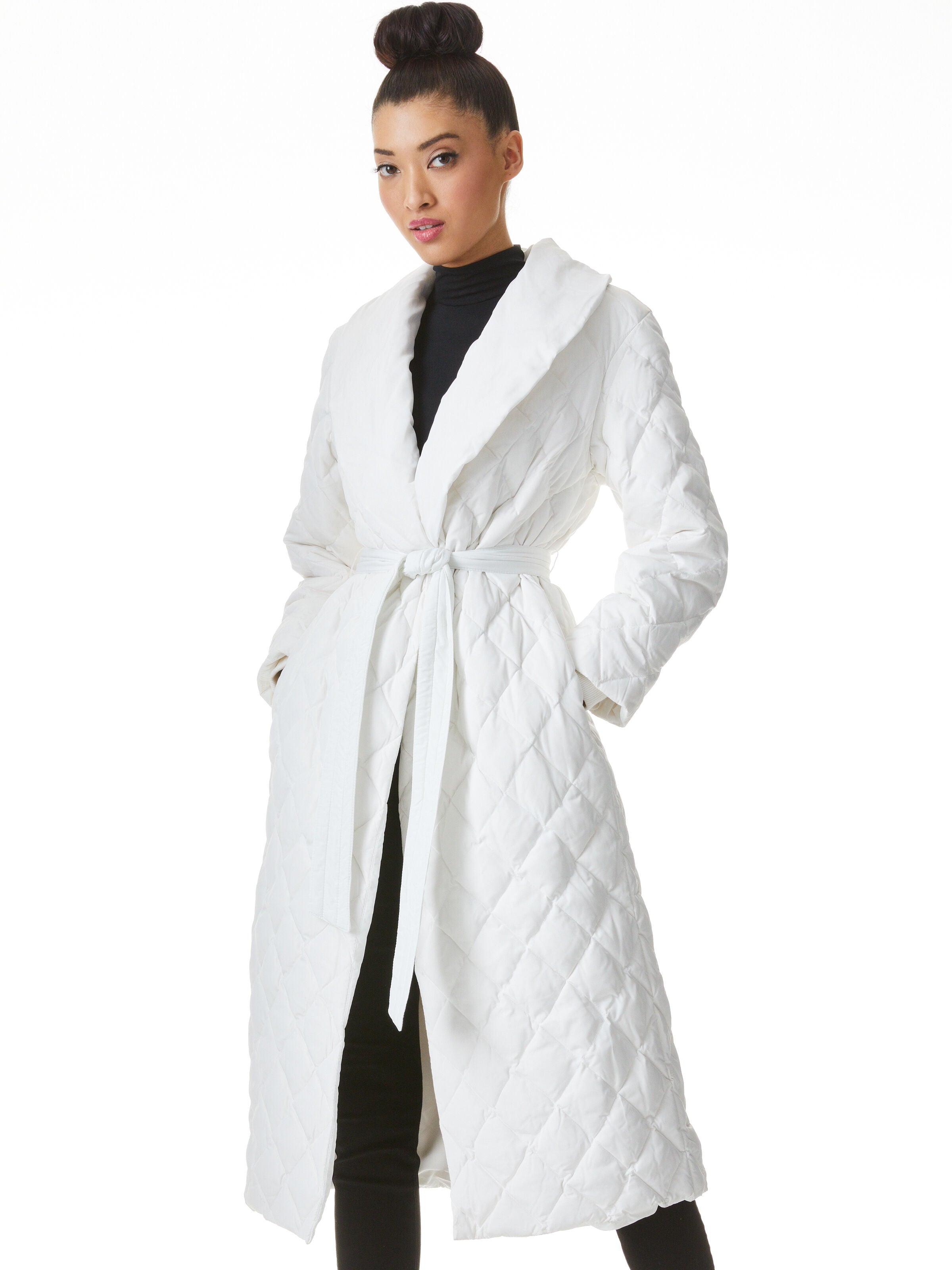 HELENA SHAWL COLLAR MAXI PUFFER-ALICE + OLIVIA