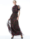 COLETTA FLORAL BUTTON FRONT MAXI DRESS-FIRST DATE/COMBO-ALICE + OLIVIA