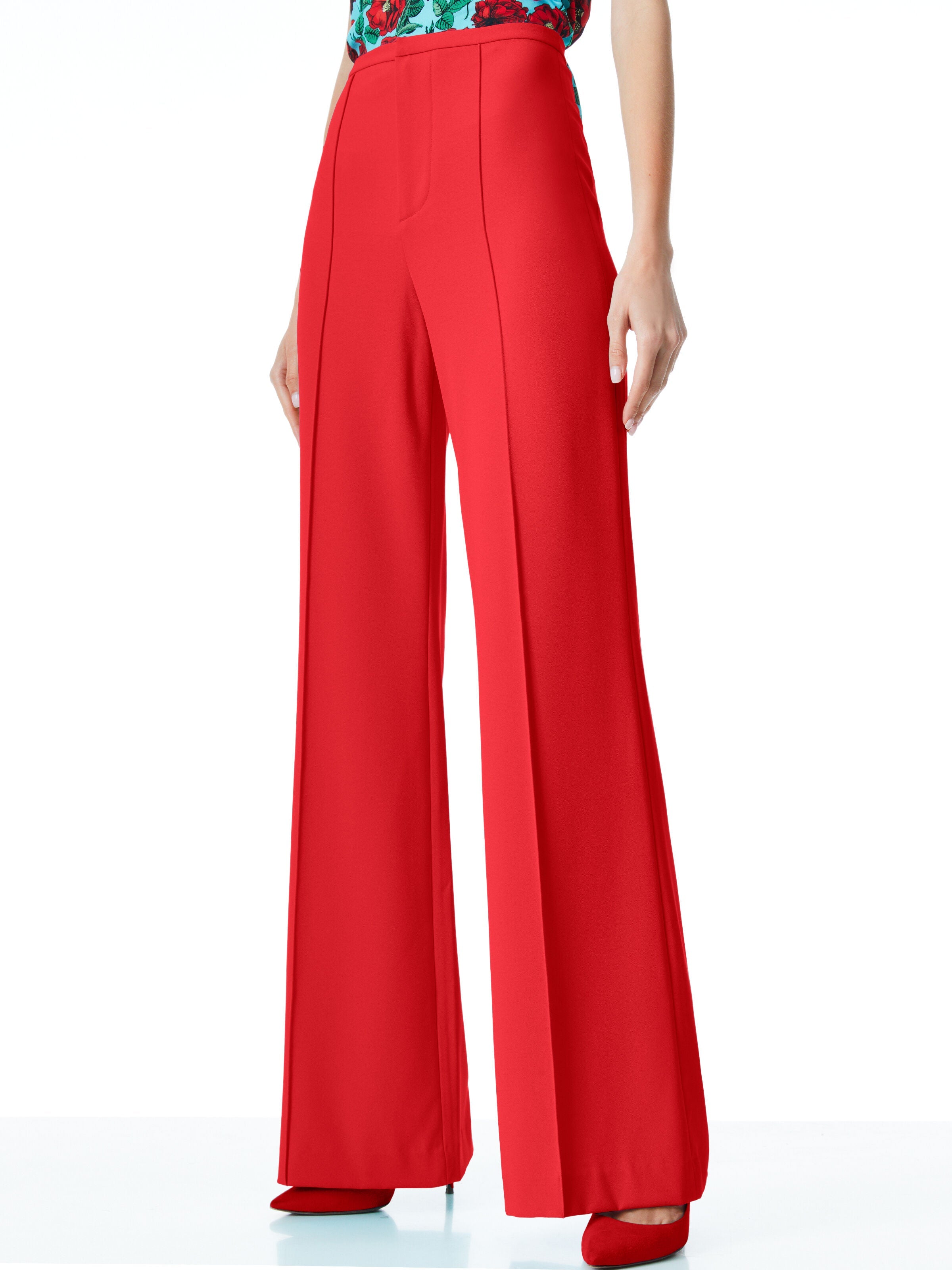 DYLAN HIGH WAISTED WIDE LEG PANT-ALICE + OLIVIA