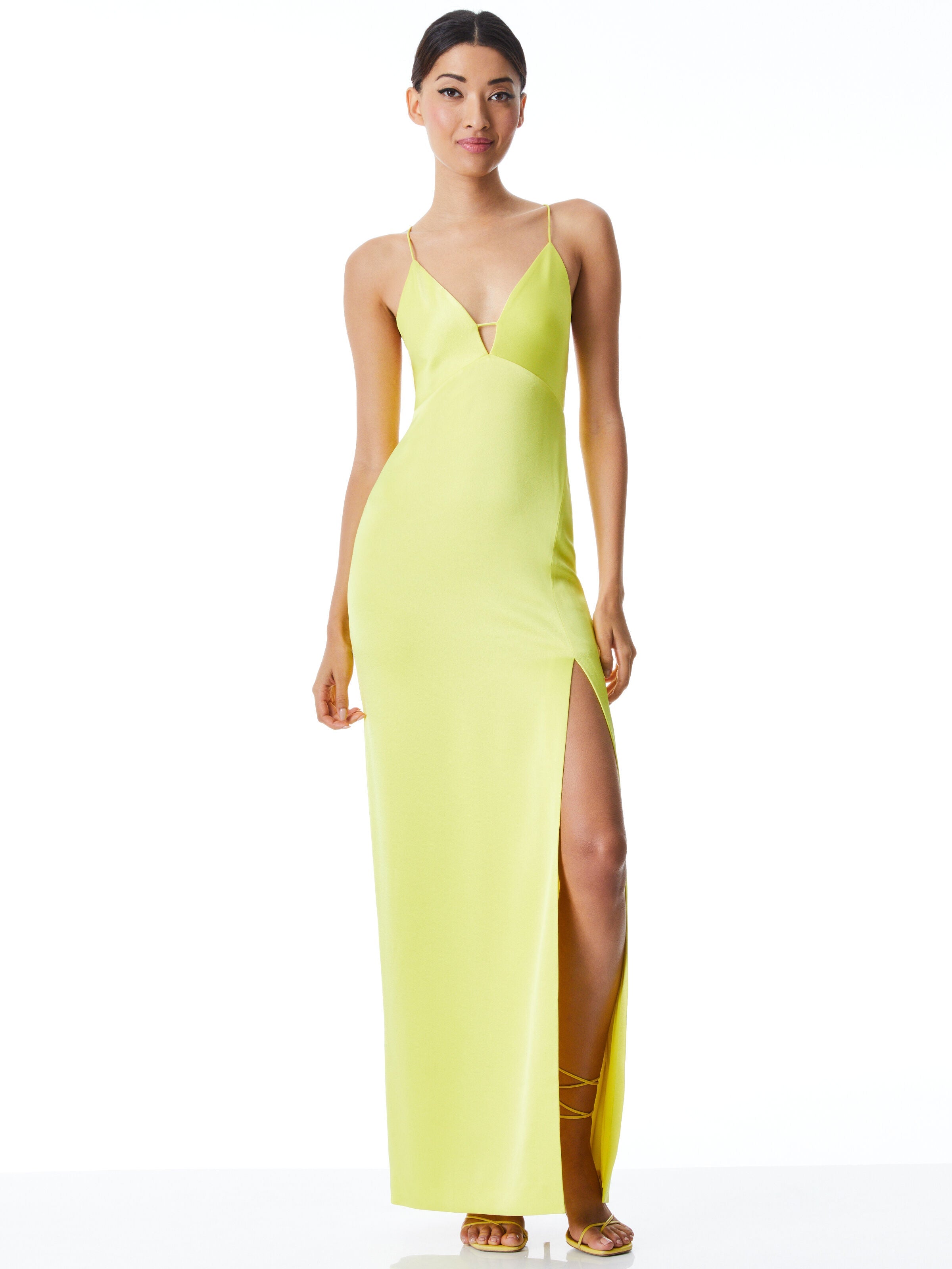 DAKOTA BIAS SLIP GOWN-ALICE + OLIVIA
