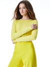 DELAINA CREW NECK CROP TOP-ALICE + OLIVIA