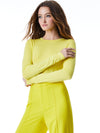 DELAINA CREW NECK CROP TOP-ALICE + OLIVIA