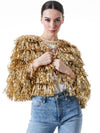FAWN FRINGE TINSEL JACKET-Black-ALICE + OLIVIA