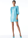 PAULETTA SEQUIN TUNIC DRESS-AQUA-ALICE + OLIVIA