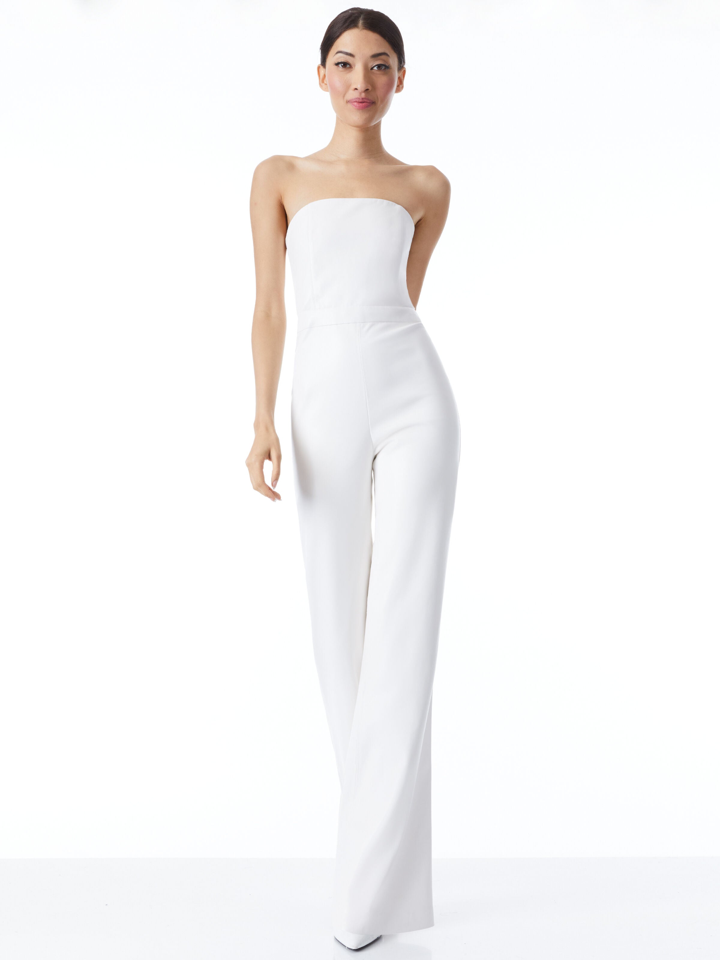 LAVERA VEGAN LEATHER JUMPSUIT-Black-ALICE + OLIVIA