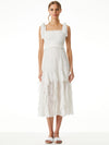 JOCELYN SMOCKED MIDI DRESS-OFF WHITE-ALICE + OLIVIA