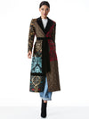 JOELLE QUILTED PATCHWORK COAT-BLK MULTI-ALICE + OLIVIA