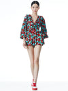 KAMI ROMPER-BEACH BLISS AQUA-ALICE + OLIVIA