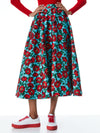 EARLA HIGH WAISTED FLARE MIDI SKIRT-ALICE + OLIVIA