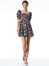 REYNA EMPIRE DRESS-BEACH BLISS AQUA-ALICE + OLIVIA