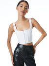 BRESLIN BONED CORSET TOP-Black-ALICE + OLIVIA