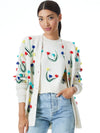 BRADFORD CROCHET GRANDPA CARDIGAN-SOFT WHITE/MULTI-ALICE + OLIVIA