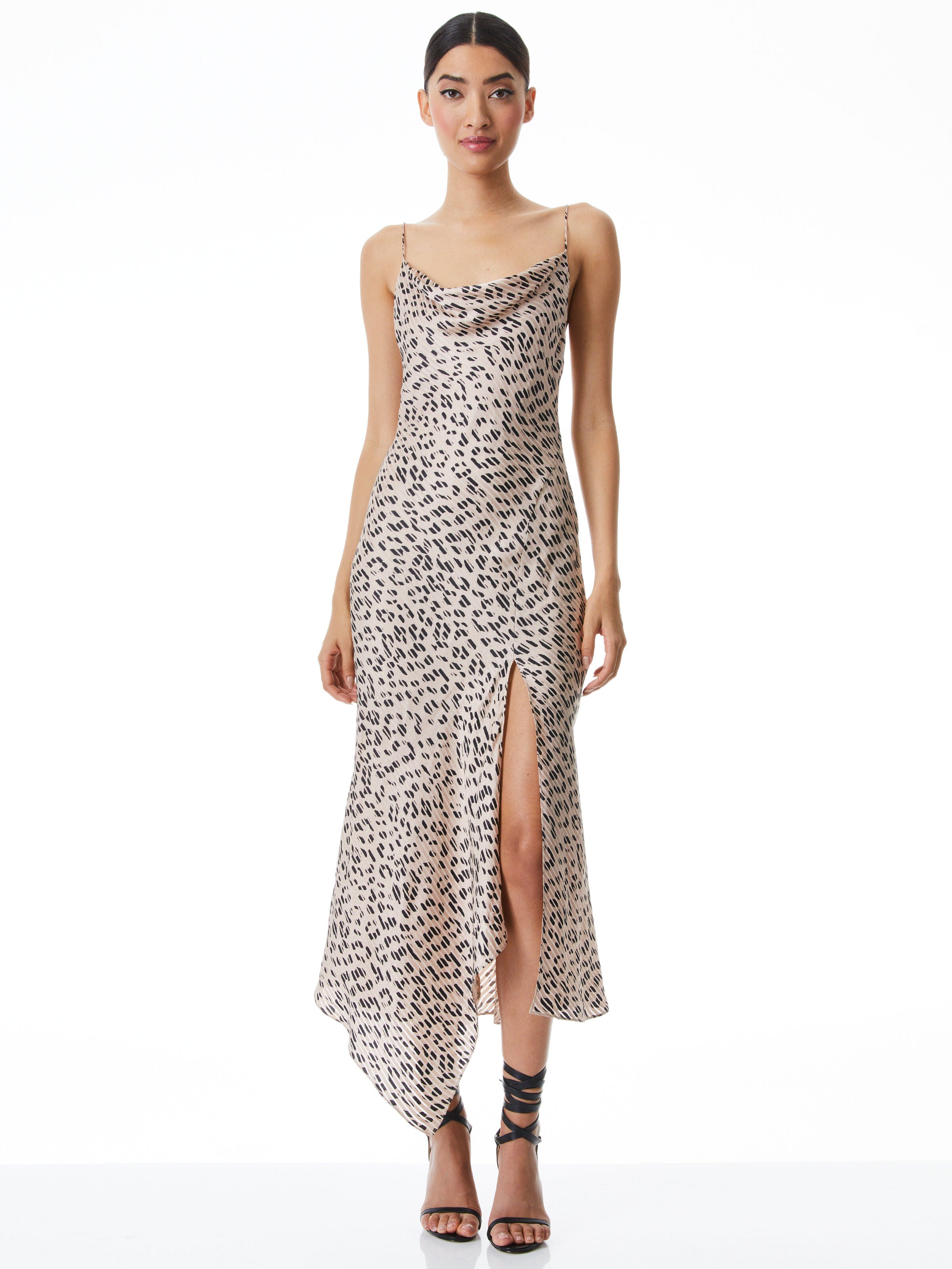 HARMONY DRAPEY SLIP MIDI DRESS-LEOPARD-SAND-ALICE + OLIVIA