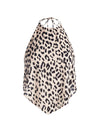 FRENCHIE HANDKERCHIEF HALTER TOP-ALICE + OLIVIA