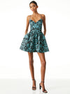 CARLOTTA SWEETHEART PARTY DRESS-BLACK/AQUA-ALICE + OLIVIA