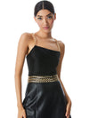 HARMON CHAIN STRAP TANK-Black-ALICE + OLIVIA