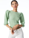 DORIS PUFF SLEEVE PULLOVER-SEAFOAM-ALICE + OLIVIA