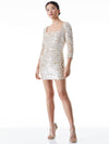 DAVINIA EMBELLISHED DRESS-GOLD-ALICE + OLIVIA