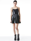ROME VEGAN LEATHER MINI DRESS-ALICE + OLIVIA