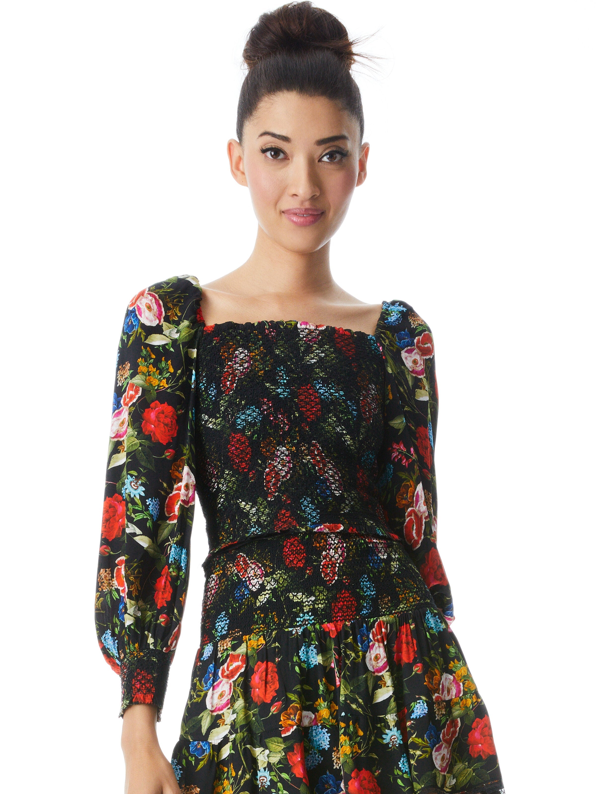 COOPER SMOCKED TOP-WILD AND FREE-ALICE + OLIVIA