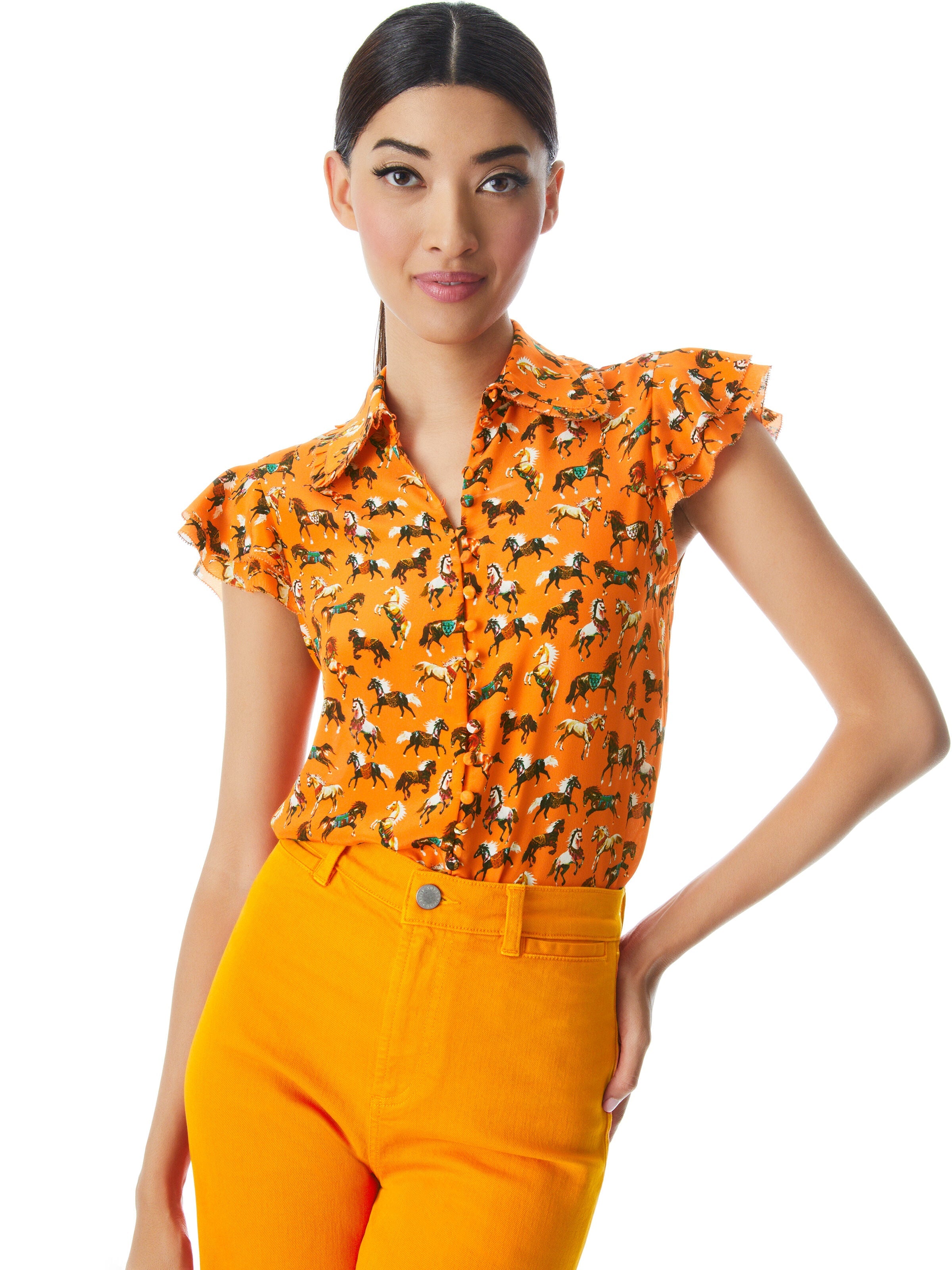 MARTEL BLOUSE-ALICE + OLIVIA