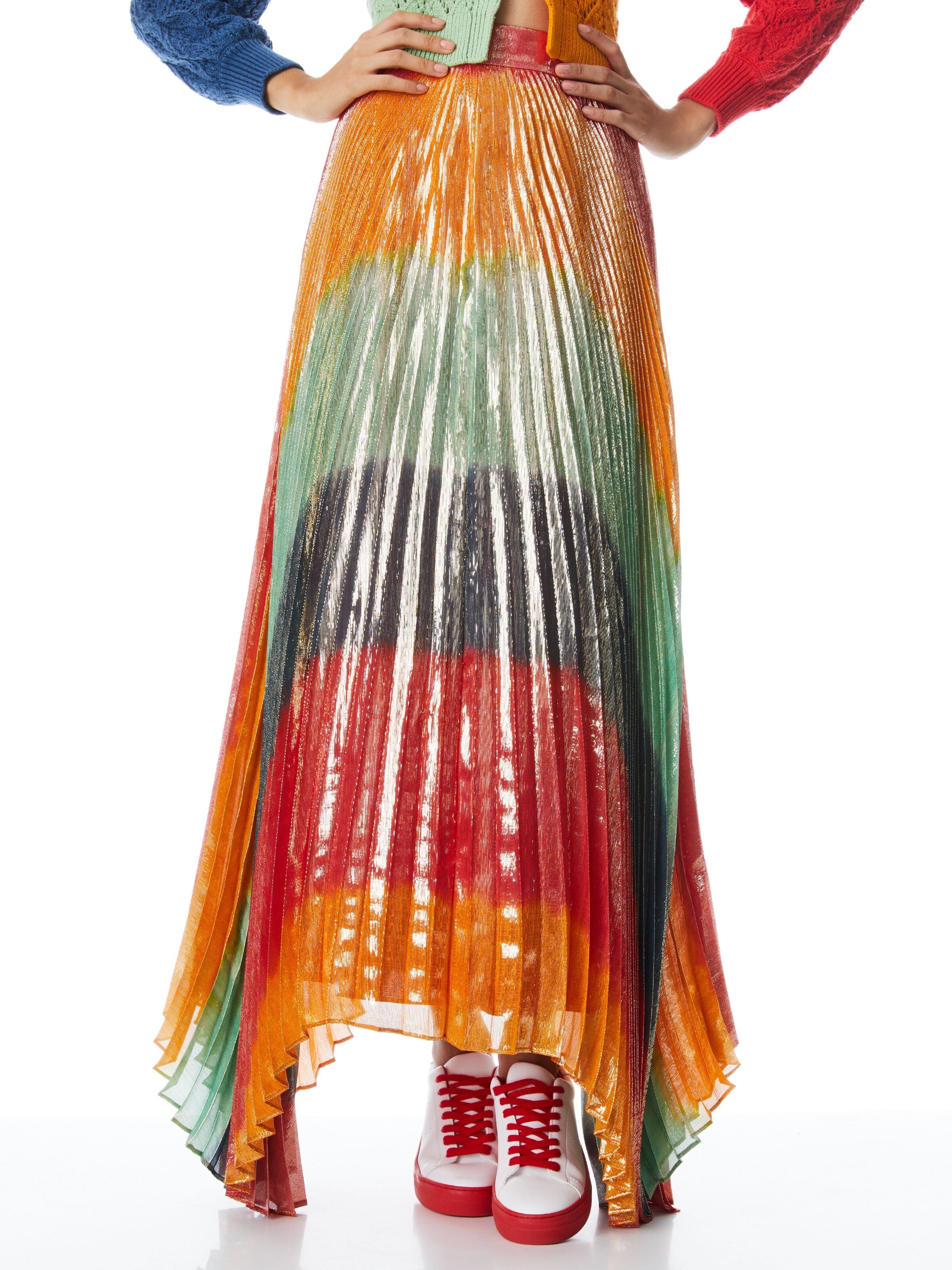 KATZ PLEATED MAXI SKIRT