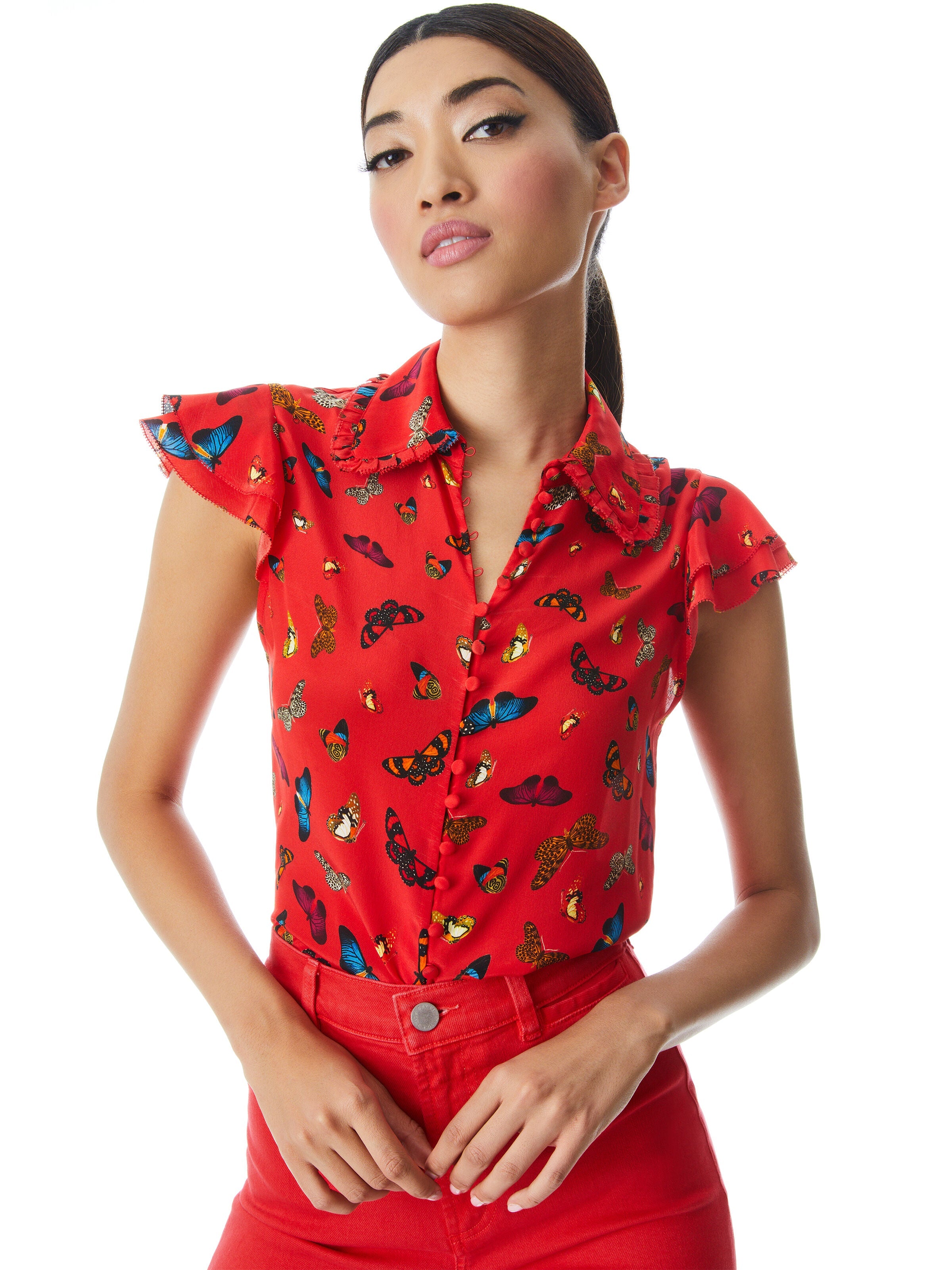 MARTEL BLOUSE-ALICE + OLIVIA