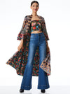 DOTTIE REVERSIBLE KIMONO-NOW AND FOREVER TANGERINE/CMBO-ALICE + OLIVIA