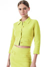 ILA COLLARED KNIT JACKET-GARDEN GREEN-ALICE + OLIVIA