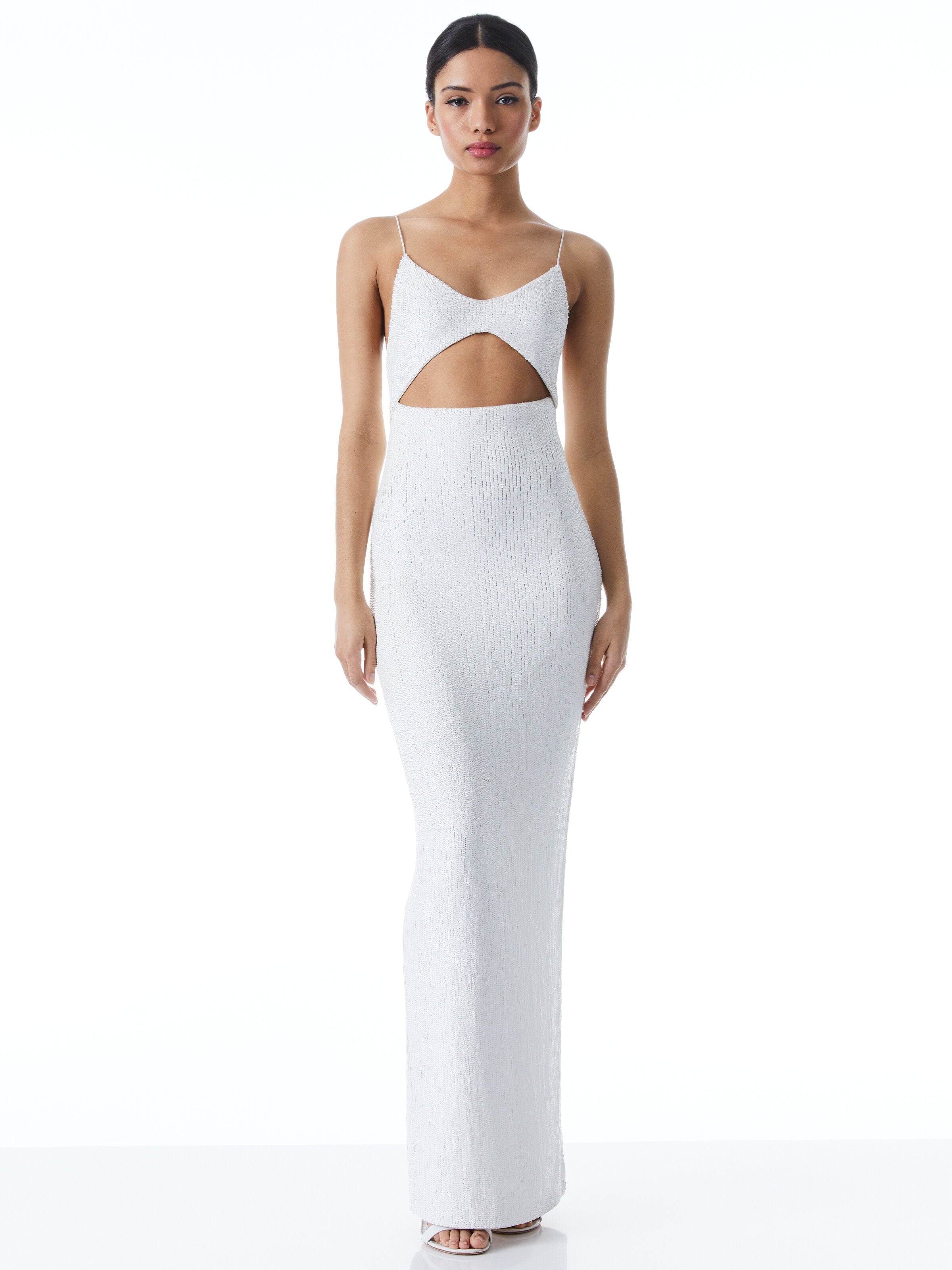 VALLI CUT OUT SEQUIN CAMI DRESS