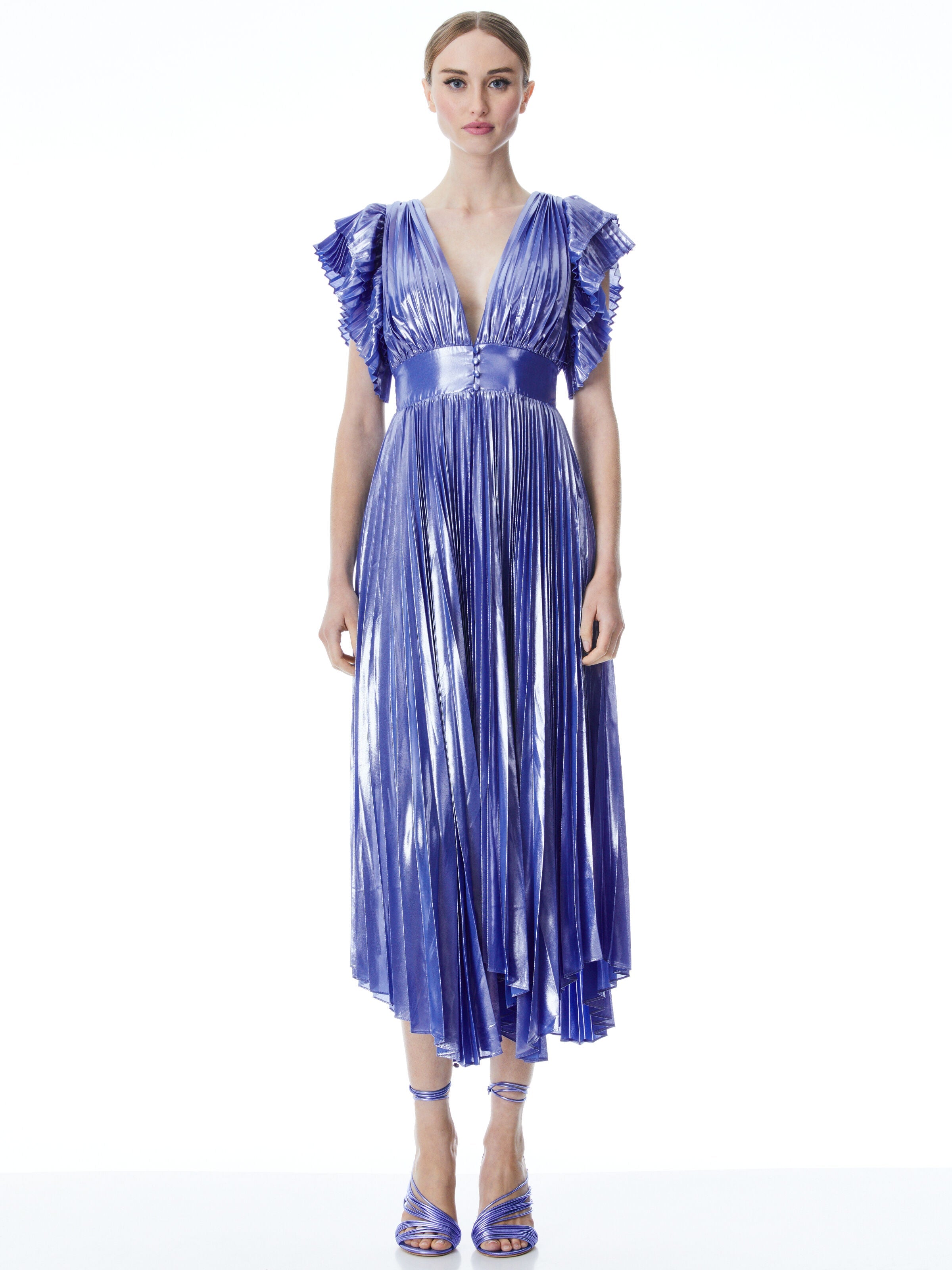 NIESHA SUNBURST MIDI DRESS